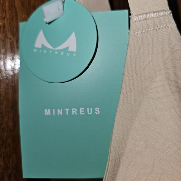 MINTREUS 2X Seamless Bras No Underwire Scalloped Push Up Soft Wireless Tan New - Picture 4 of 6